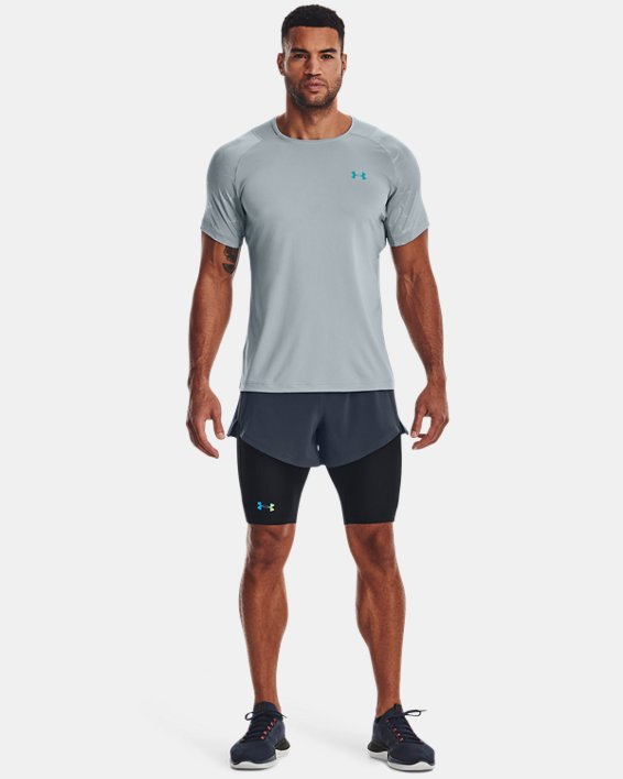 Men's UA RUSH™ SmartForm 2-in-1 Shorts in Gray image number 2